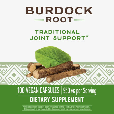 NATURE'S WAY - Nature's Way Burdock Root 950Mg. 100 Capsulas - The Red Vitamin MX - Suplementos Alimenticios - {{ shop.shopifyCountryName }}