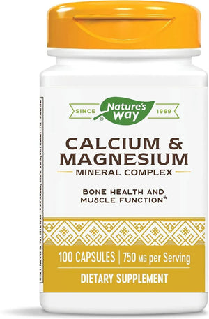 NATURE'S WAY - Nature's Way Calcium & Magnesium Mineral Complex 750Mg. 100 Capsulas - The Red Vitamin MX - Suplementos Alimenticios - {{ shop.shopifyCountryName }}