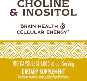 NATURE'S WAY - Nature’s Way Choline & Inositol 100 Capsulas - The Red Vitamin MX - Suplementos Alimenticios - {{ shop.shopifyCountryName }}