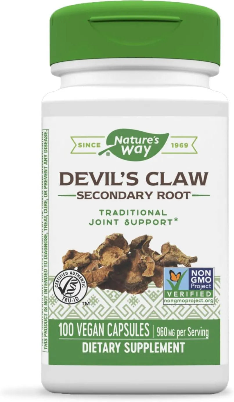 NATURE'S WAY - Nature's Way Devil’s Claw Secondary Root 480Mg. 100 Capsulas - The Red Vitamin MX - Suplementos Alimenticios - {{ shop.shopifyCountryName }}