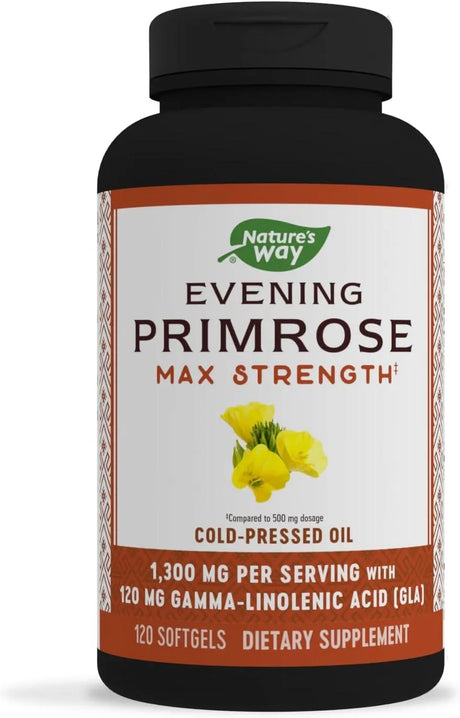 NATURE'S WAY - Nature's Way Evening Primrose Oil 1300Mg. 120 Capsulas Blandas - The Red Vitamin MX - Suplementos Alimenticios - {{ shop.shopifyCountryName }}