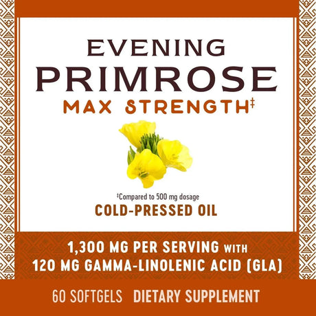 NATURE'S WAY - Nature's Way Evening Primrose Oil 1300Mg. 60 Capsulas Blandas - The Red Vitamin MX - Suplementos Alimenticios - {{ shop.shopifyCountryName }}
