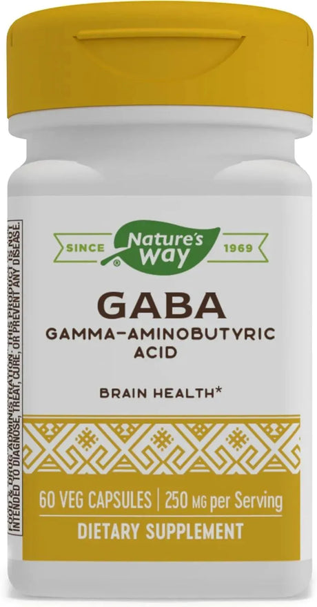 NATURE'S WAY - Nature's Way GABA Gamma-Aminobutyric Acid 60 Capsulas - The Red Vitamin MX - Suplementos Alimenticios - {{ shop.shopifyCountryName }}