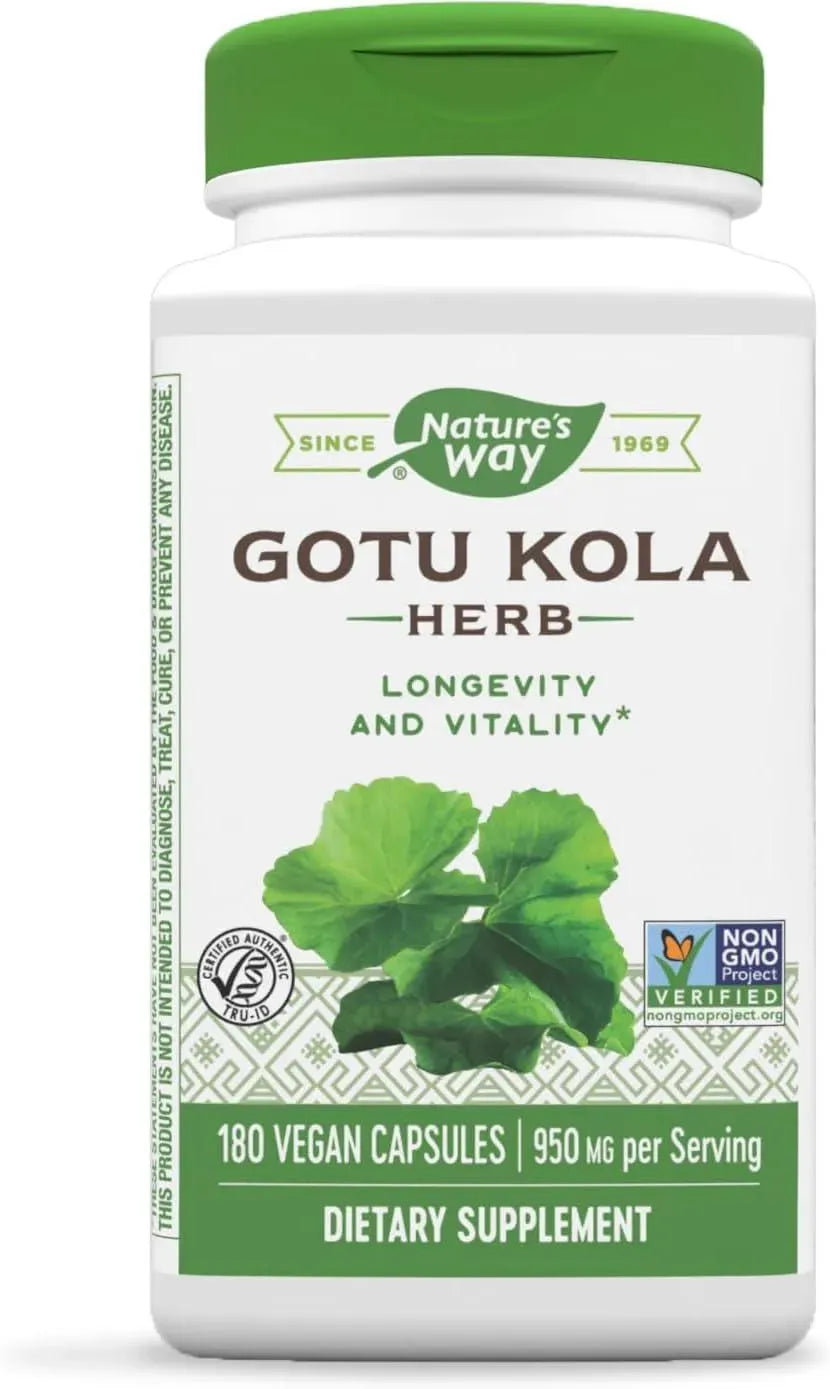 NATURE'S WAY - Nature's Way Gotu Kola 950Mg. 180 Capsulas - The Red Vitamin MX - Suplementos Alimenticios - {{ shop.shopifyCountryName }}