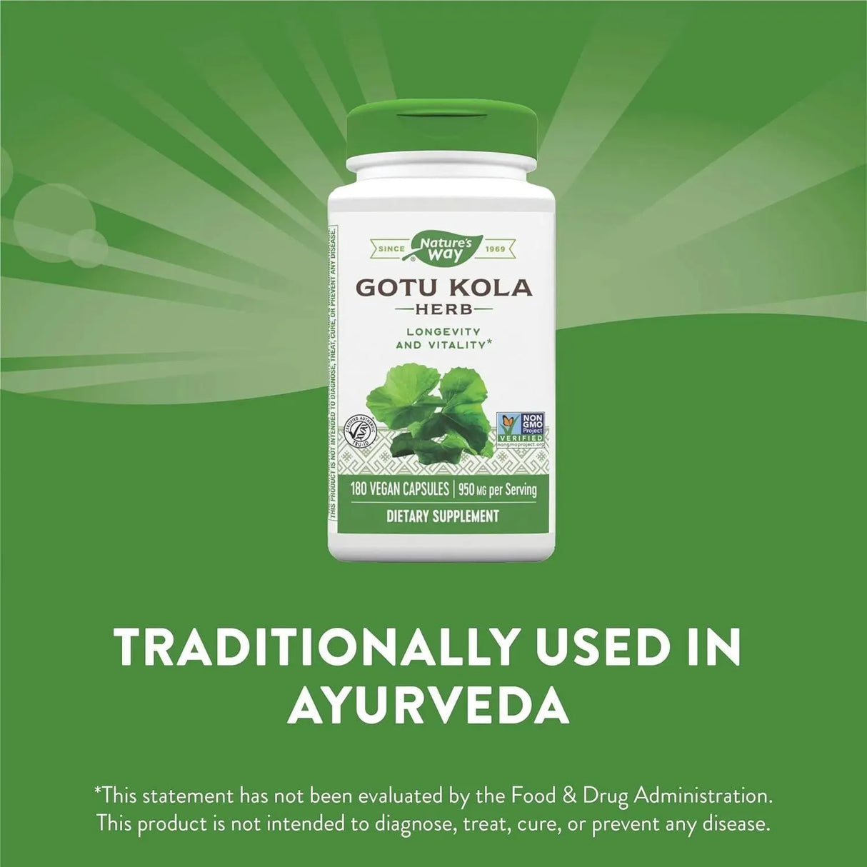 NATURE'S WAY - Nature's Way Gotu Kola 950Mg. 180 Capsulas - The Red Vitamin MX - Suplementos Alimenticios - {{ shop.shopifyCountryName }}