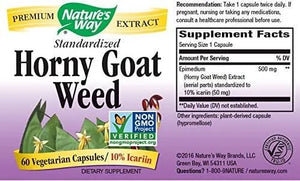 NATURE'S WAY - Nature's Way Horny Goat Weed 60 Capsulas - The Red Vitamin MX - Suplementos Alimenticios - {{ shop.shopifyCountryName }}