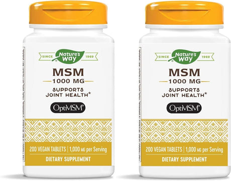 NATURE'S WAY - Nature's Way MSM 1000Mg. 200 Tabletas 2 Pack - The Red Vitamin MX - Suplementos Alimenticios - {{ shop.shopifyCountryName }}