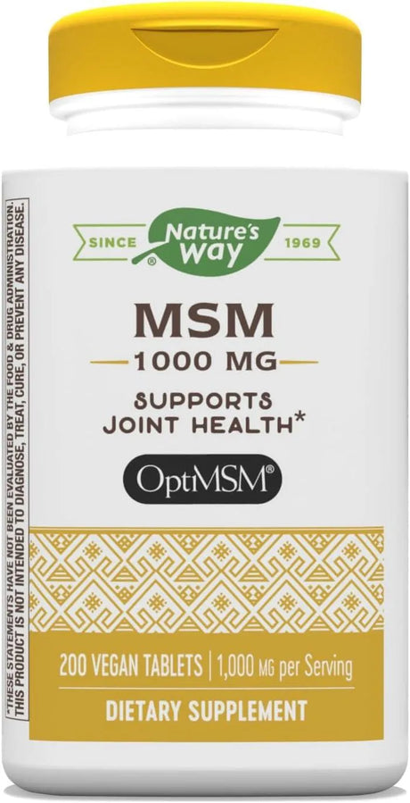 NATURE'S WAY - Nature's Way MSM 1000Mg. 200 Tabletas - The Red Vitamin MX - Suplementos Alimenticios - {{ shop.shopifyCountryName }}