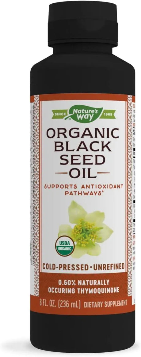 NATURE'S WAY - Nature's Way Organic Black Seed Oil 236Ml. - The Red Vitamin MX - Suplementos Alimenticios - {{ shop.shopifyCountryName }}