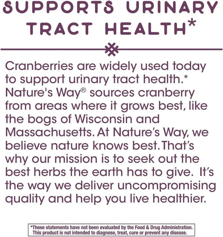 NATURE'S WAY - Nature's Way Premium Cranberry 400Mg. 120 Capsulas - The Red Vitamin MX - Suplementos Alimenticios - {{ shop.shopifyCountryName }}