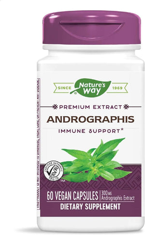 NATURE'S WAY - Nature's Way Premium Extract Andrographis 300Mg. 60 Capsulas - The Red Vitamin MX - Suplementos Alimenticios - {{ shop.shopifyCountryName }}