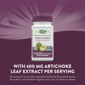 NATURE'S WAY - Nature's Way Premium Extract Artichoke 60 Capsulas - The Red Vitamin MX - Suplementos Alimenticios - {{ shop.shopifyCountryName }}