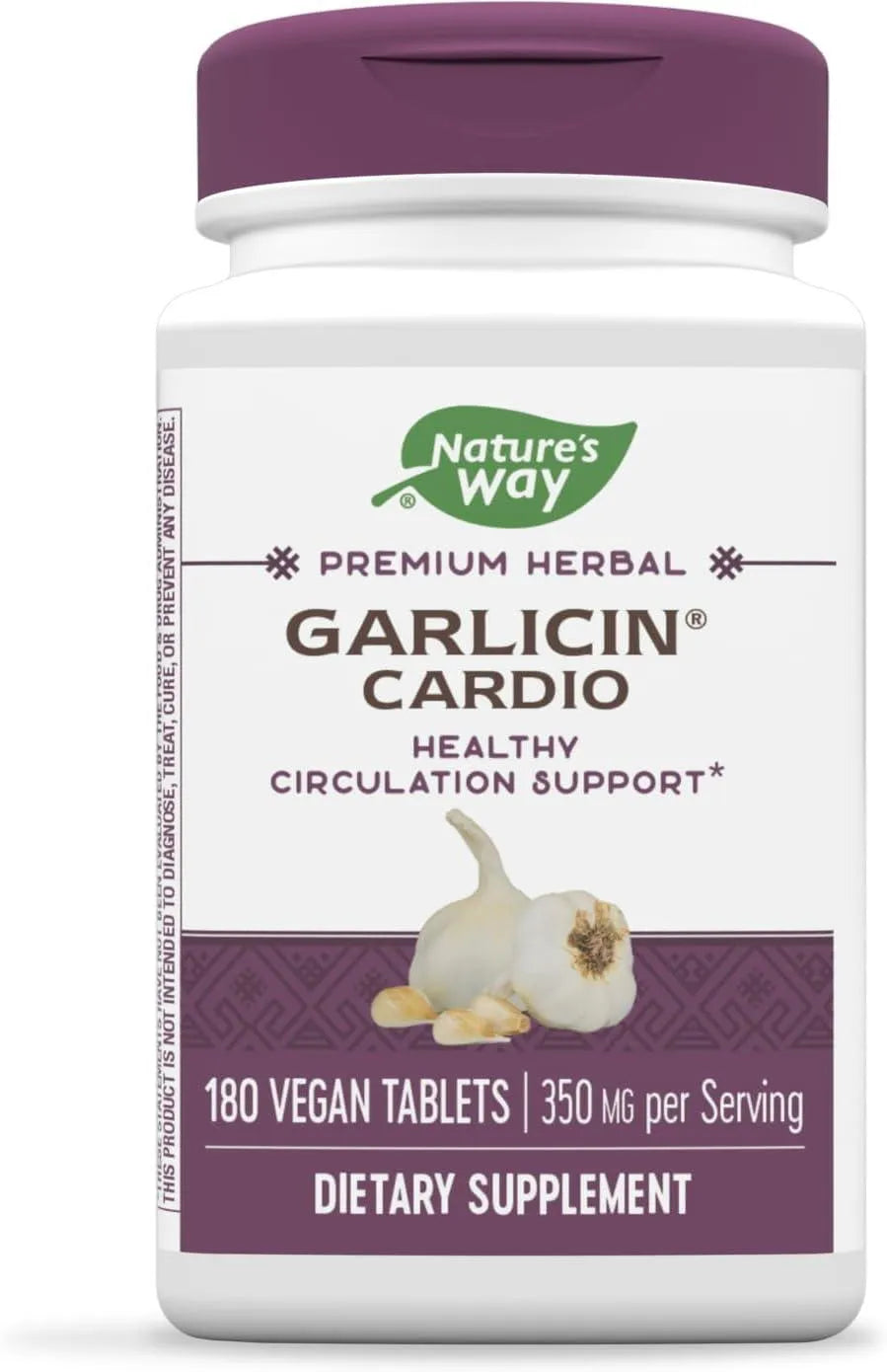 NATURE'S WAY - Nature's Way Premium Herbal Garlicin Cardio 350Mg. 180 Tabletas - The Red Vitamin MX - Suplementos Alimenticios - {{ shop.shopifyCountryName }}