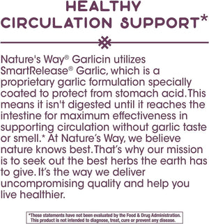 NATURE'S WAY - Nature's Way Premium Herbal Garlicin Cardio 350Mg. 180 Tabletas - The Red Vitamin MX - Suplementos Alimenticios - {{ shop.shopifyCountryName }}