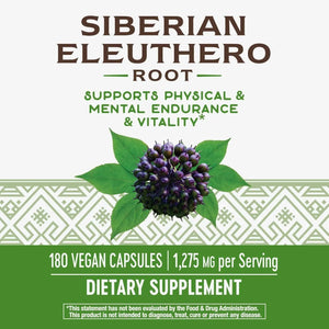 NATURE'S WAY - Nature's Way Premium Herbal Siberian Eleuthero 1275Mg. 180 Capsulas - The Red Vitamin MX - Suplementos Alimenticios - {{ shop.shopifyCountryName }}