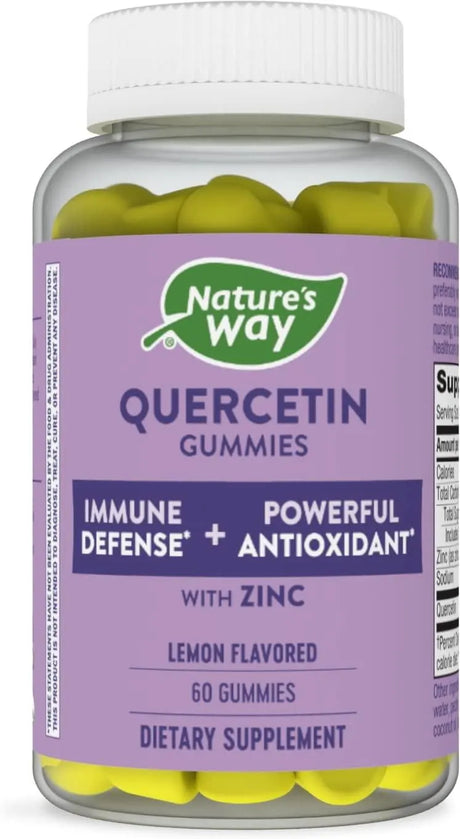 NATURE'S WAY - Nature’s Way Quercetin Gummies with Zinc 60 Gomitas - The Red Vitamin MX - Suplementos Alimenticios - {{ shop.shopifyCountryName }}