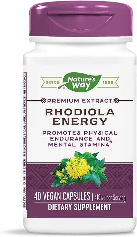 NATURE'S WAY - Nature's Way Rhodiola Energy 40 Capsulas - The Red Vitamin MX - Suplementos Alimenticios - {{ shop.shopifyCountryName }}