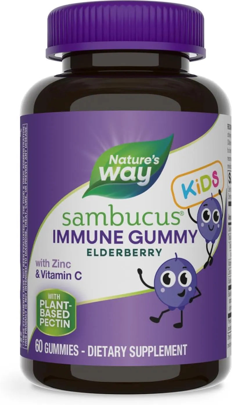 NATURE'S WAY - Nature’s Way Sambucus Elderberry Gummies for Kids 60 Gomitas - The Red Vitamin MX - Suplementos Alimenticios - {{ shop.shopifyCountryName }}