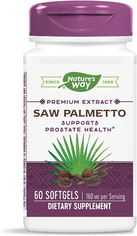 NATURE'S WAY - Nature's Way Saw Palmetto 160Mg. 60 Capsulas Blandas - The Red Vitamin MX - Suplementos Alimenticios - {{ shop.shopifyCountryName }}