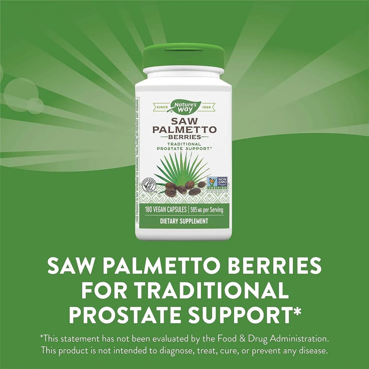 NATURE'S WAY - Nature's Way Saw Palmetto Berries 585Mg. 180 Capsulas - The Red Vitamin MX - Suplementos Alimenticios - {{ shop.shopifyCountryName }}