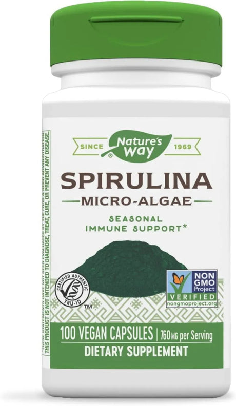 NATURE'S WAY - Nature's Way Spirulina Micro-Algae 760Mg. - The Red Vitamin MX - Suplementos Alimenticios - {{ shop.shopifyCountryName }}