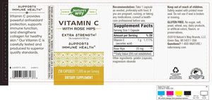 NATURE'S WAY - Nature's Way Vitamin C with Rose Hips 1000Mg. 250 Capsulas - The Red Vitamin MX - Suplementos Alimenticios - {{ shop.shopifyCountryName }}