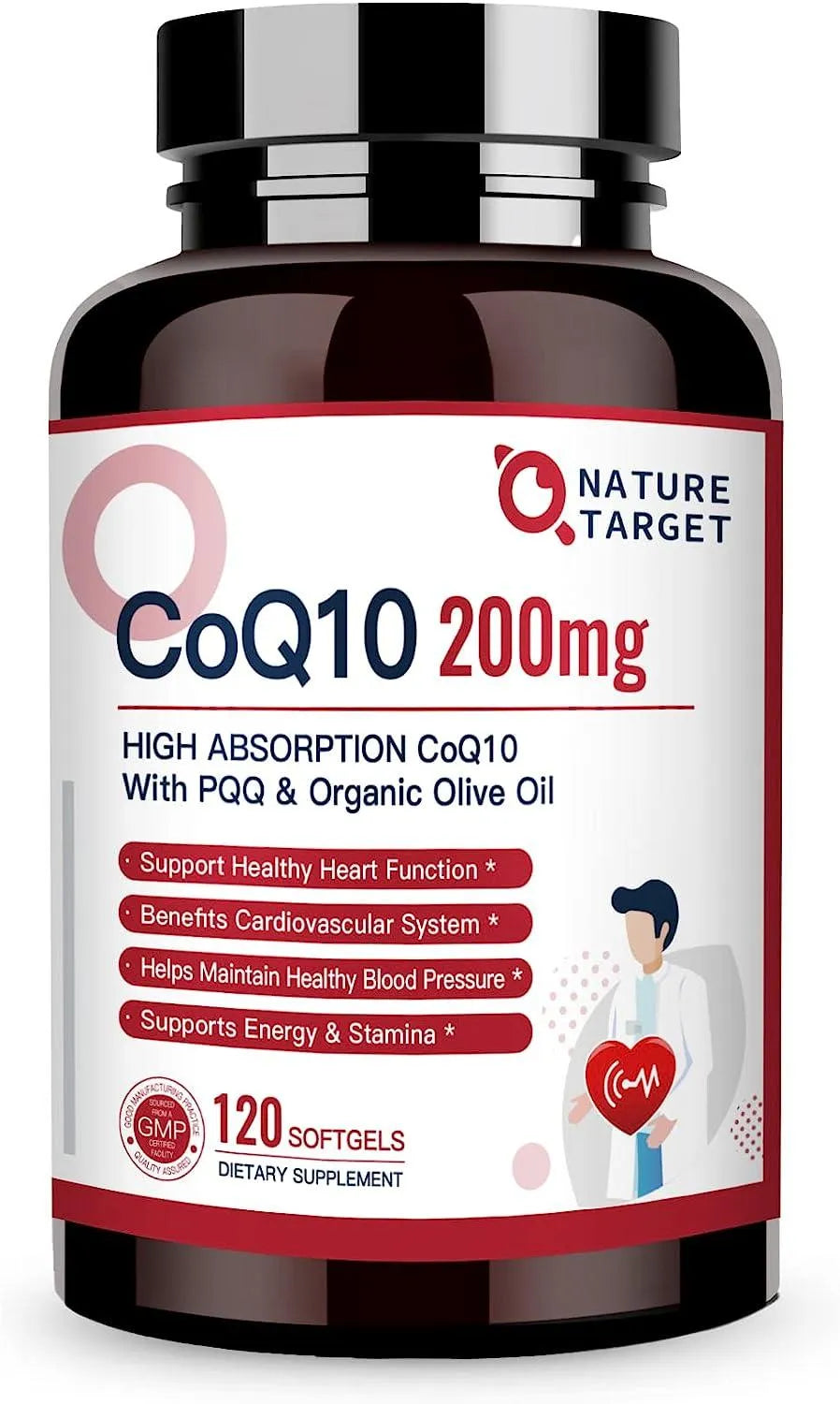 NATURE TARGET - NATURE TARGET CoQ10 200Mg. 120 Capsulas - The Red Vitamin MX - Suplementos Alimenticios - {{ shop.shopifyCountryName }}