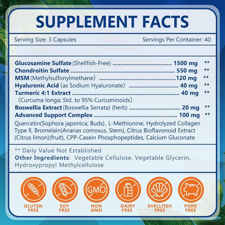 NATURE TARGET - Nature Target Glucosamine Chondroitin MSM 120 Capsulas - The Red Vitamin MX - Suplementos Alimenticios - {{ shop.shopifyCountryName }}