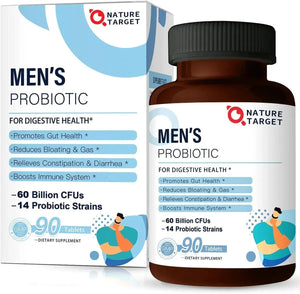 NATURE TARGET - Nature Target Probiotics for Men 90 Tabletas - The Red Vitamin MX - Suplementos Alimenticios - {{ shop.shopifyCountryName }}
