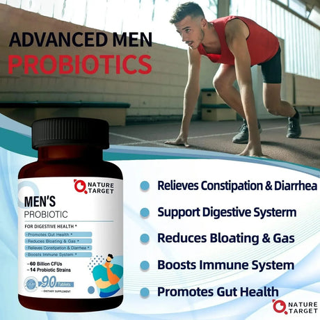 NATURE TARGET - Nature Target Probiotics for Men 90 Tabletas - The Red Vitamin MX - Suplementos Alimenticios - {{ shop.shopifyCountryName }}
