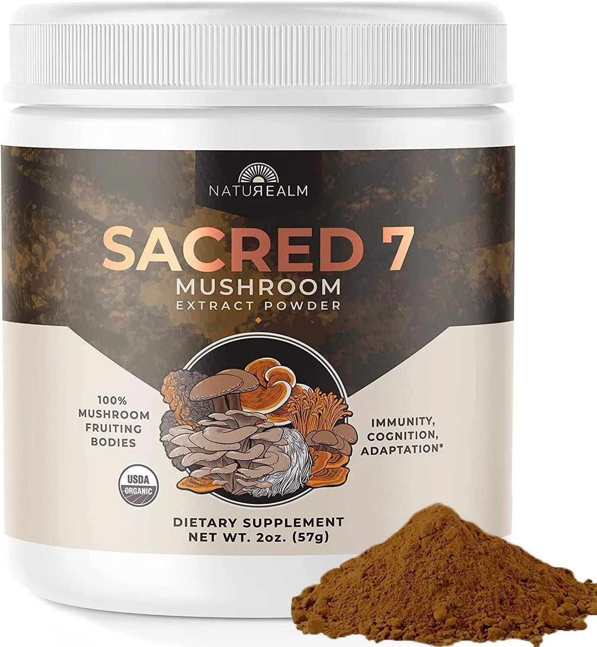 NATUREALM - Naturealm Sacred 7 Mushroom Extract Powder - The Red Vitamin MX - Suplementos Alimenticios - {{ shop.shopifyCountryName }}