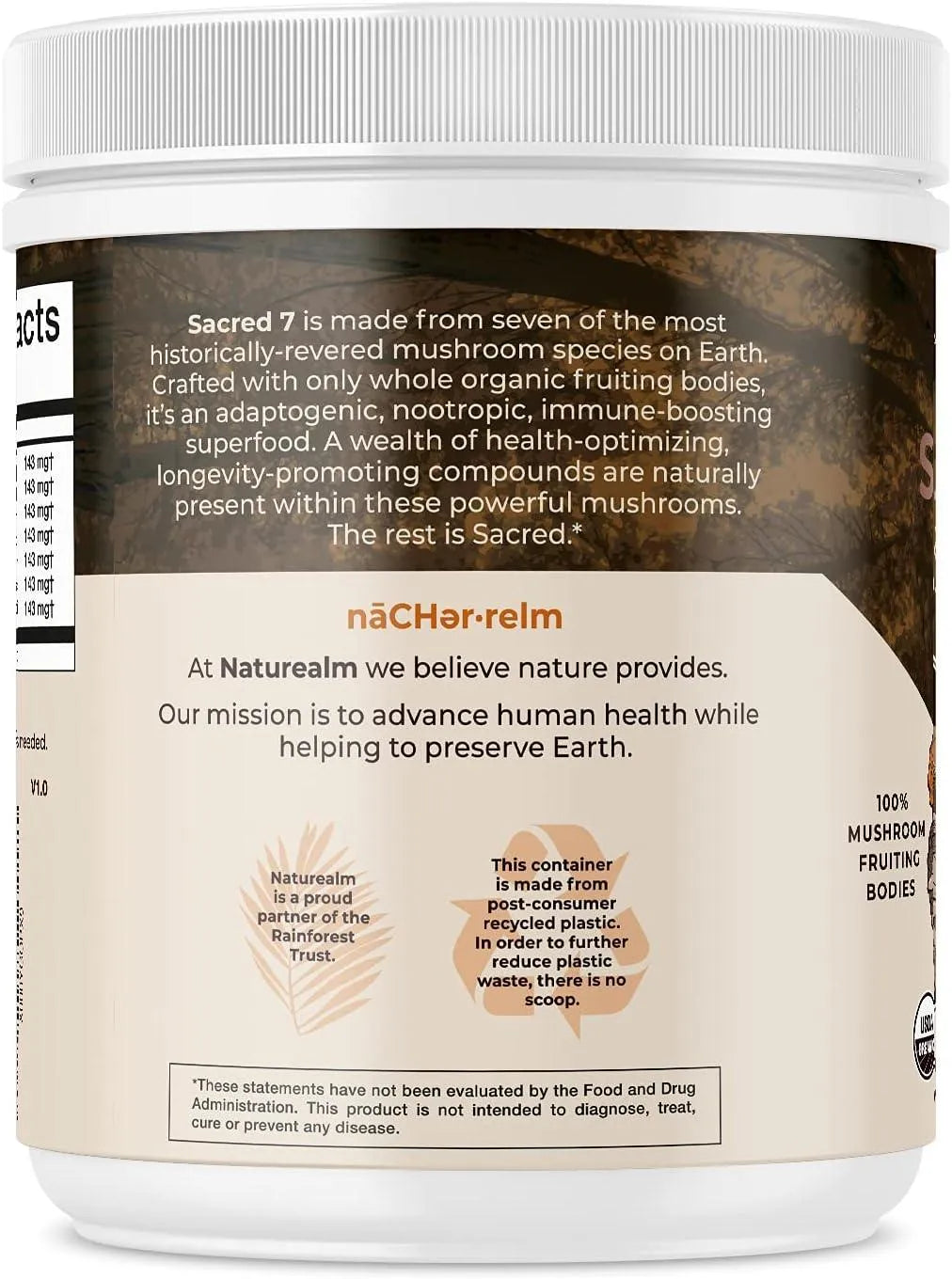 NATUREALM - Naturealm Sacred 7 Mushroom Extract Powder - The Red Vitamin MX - Suplementos Alimenticios - {{ shop.shopifyCountryName }}