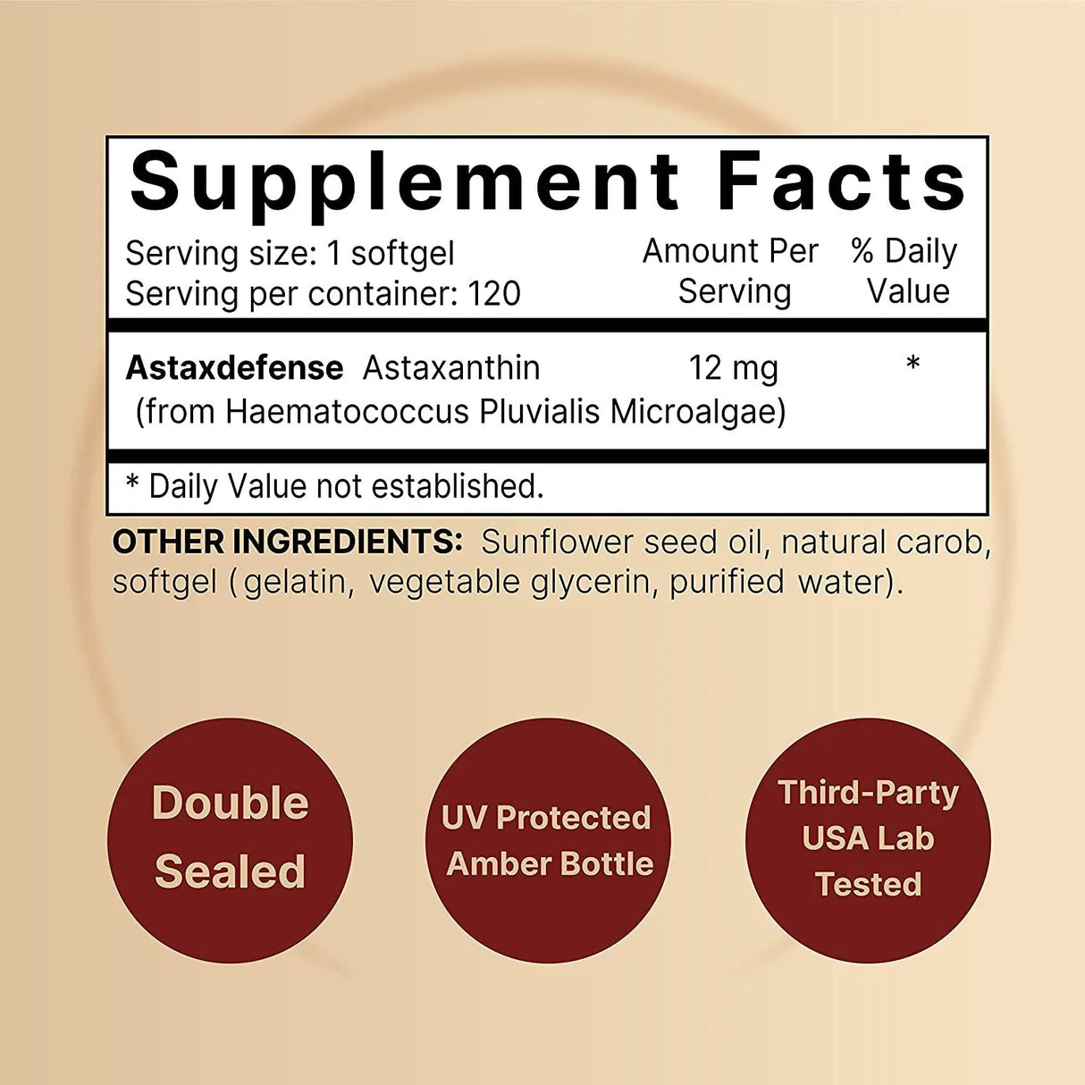 NATUREBELL - NatureBell Astaxanthin 12Mg. 120 Capsulas Blandas - The Red Vitamin MX - Suplementos Alimenticios - {{ shop.shopifyCountryName }}