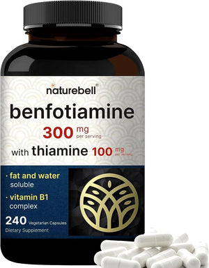 NATUREBELL - NatureBell Benfotiamine 300Mg. 240 Capsulas - The Red Vitamin MX - Suplementos Alimenticios - {{ shop.shopifyCountryName }}