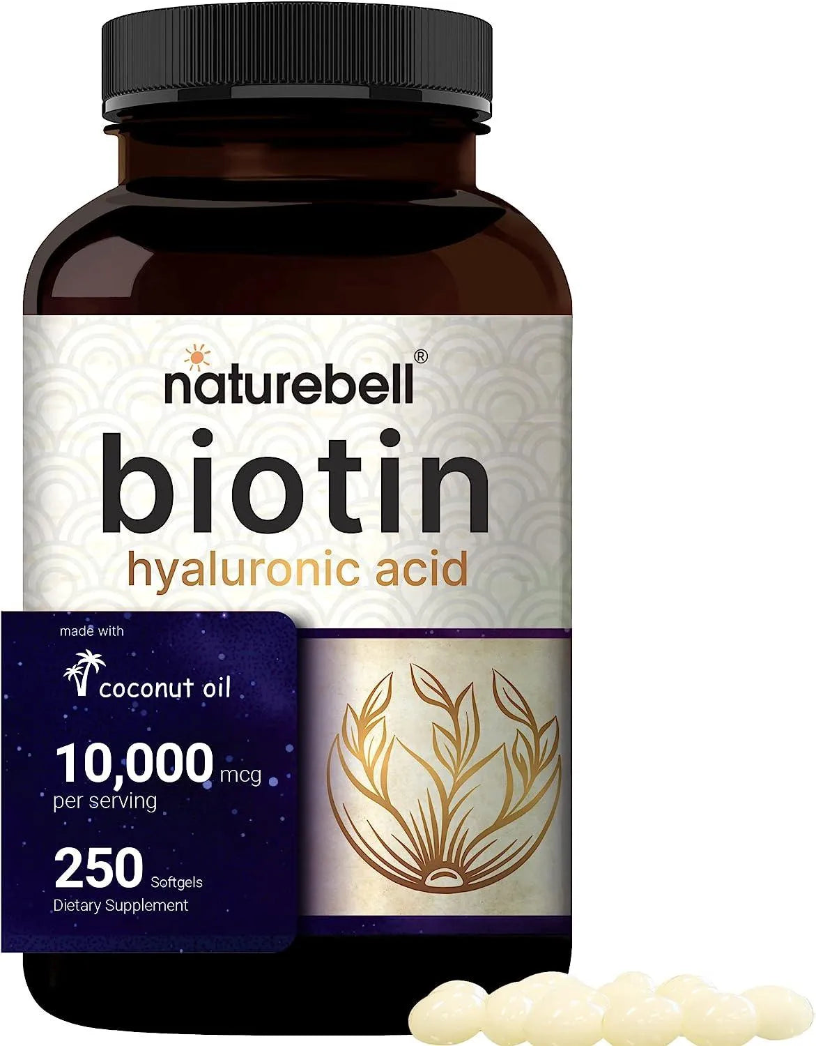 NATUREBELL - NatureBell Biotin 10000 mcg 250 Capsulas Blandas - The Red Vitamin MX - Suplementos Alimenticios - {{ shop.shopifyCountryName }}