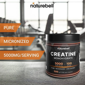 NATUREBELL - NatureBell Creatine Monohydrate Powder 100 Servicios 500Gr. - The Red Vitamin MX - Suplementos Alimenticios - {{ shop.shopifyCountryName }}