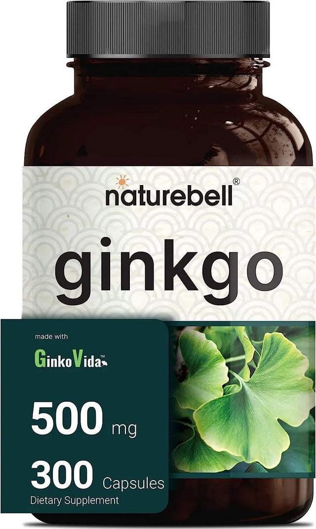 NATUREBELL - Naturebell Ginkgo Biloba Extract 500Mg. 300 Capsulas - The Red Vitamin MX - Suplementos Alimenticios - {{ shop.shopifyCountryName }}