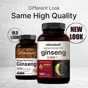 NATUREBELL - NatureBell Korean Red Ginseng Extract 2250Mg. 180 Capsulas Blandas - The Red Vitamin MX - Suplementos Alimenticios - {{ shop.shopifyCountryName }}