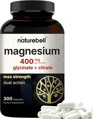 NATUREBELL - NatureBell Magnesium Complex 400Mg. Glycinate + Citrate 300 Capsulas - The Red Vitamin MX - Suplementos Alimenticios - {{ shop.shopifyCountryName }}