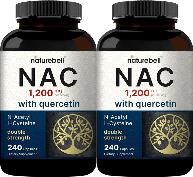 NATUREBELL - NatureBell NAC N-Acetyl Cysteine with Quercetin 1200Mg. 480 Capsulas - The Red Vitamin MX - Suplementos Alimenticios - {{ shop.shopifyCountryName }}