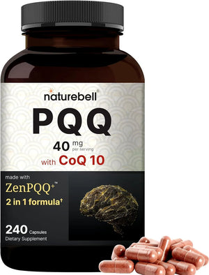 NATUREBELL - NatureBell PQQ 40Mg. 240 Capsulas - The Red Vitamin MX - Suplementos Alimenticios - {{ shop.shopifyCountryName }}