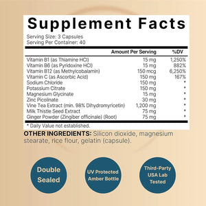 NATUREBELL - NatureBell Rehab Dihydromyricetin (DHM) 98% 120 Capsulas - The Red Vitamin MX - Suplementos Alimenticios - {{ shop.shopifyCountryName }}