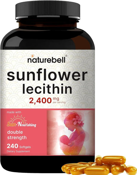 NATUREBELL - NatureBell Sunflower Lecithin 2400Mg. 240 Capsulas Blandas - The Red Vitamin MX - Suplementos Alimenticios - {{ shop.shopifyCountryName }}