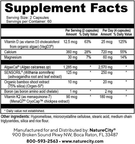 NATURECITY - NatureCity True-Osteo+ Supplement for Bone Strength 120 Capsulas - The Red Vitamin MX - Suplementos Alimenticios - {{ shop.shopifyCountryName }}