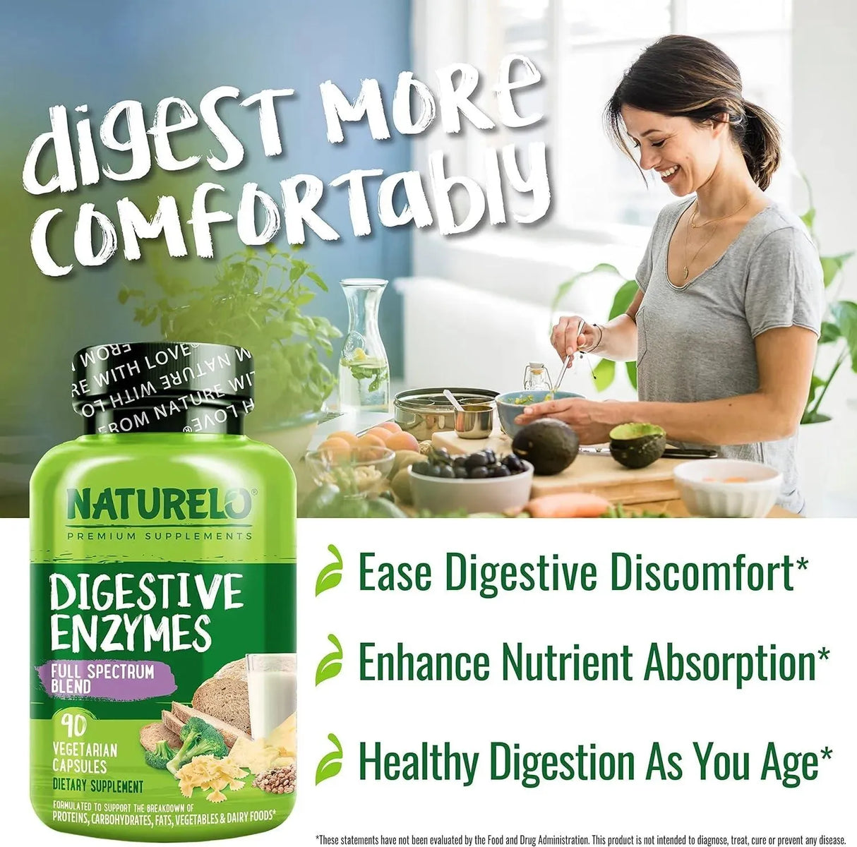 NATURELO - Naturelo Digestive Enzymes 90 Capsulas - The Red Vitamin MX - Suplementos Alimenticios - {{ shop.shopifyCountryName }}