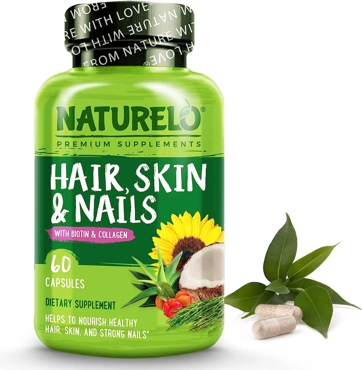 NATURELO - NATURELO Hair, Skin and Nails Vitamins 60 Capsulas - The Red Vitamin MX - Suplementos Alimenticios - {{ shop.shopifyCountryName }}