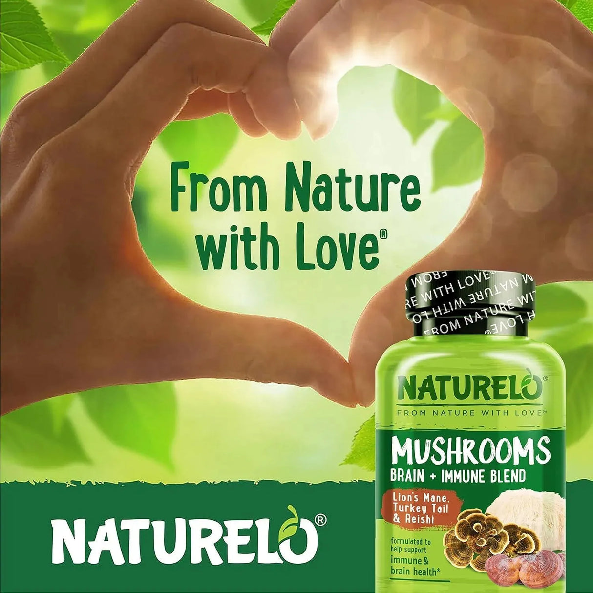 NATURELO - NATURELO Mushrooms Supplement 90 Capsulas - The Red Vitamin MX - Suplementos Alimenticios - {{ shop.shopifyCountryName }}