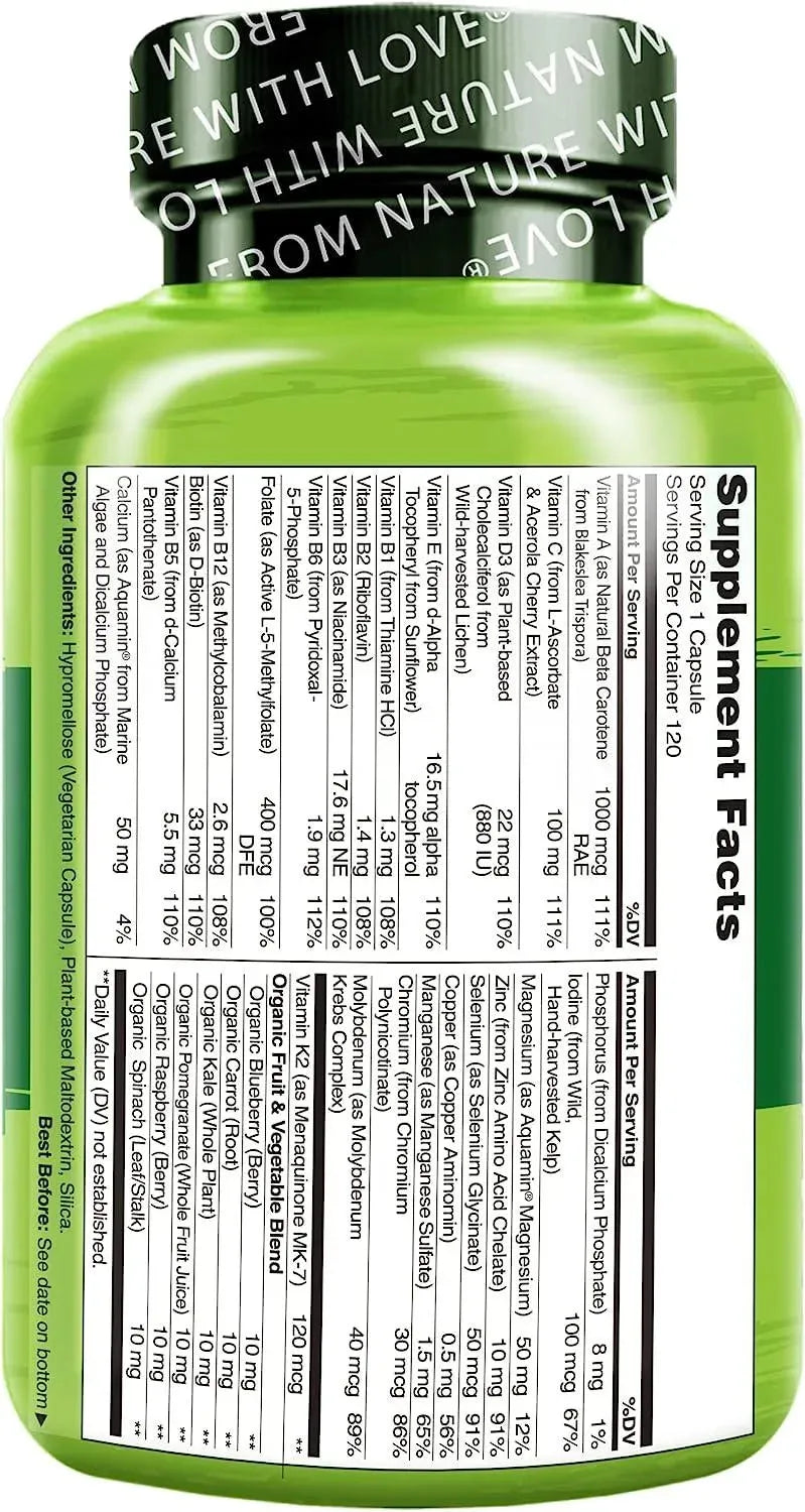 NATURELO - Naturelo One Daily Multivitamin for Men 120 Capsulas - The Red Vitamin MX - Suplementos Alimenticios - {{ shop.shopifyCountryName }}