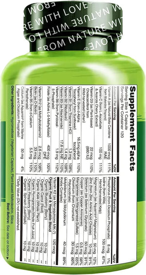 NATURELO - Naturelo One Daily Multivitamin for Men 120 Capsulas - The Red Vitamin MX - Suplementos Alimenticios - {{ shop.shopifyCountryName }}