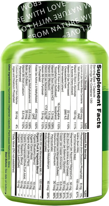 NATURELO - Naturelo One Daily Multivitamin for Men 120 Capsulas - The Red Vitamin MX - Suplementos Alimenticios - {{ shop.shopifyCountryName }}